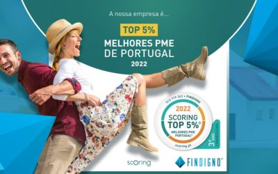 Somos pela 3ª vez premiados pelo Scoring TOP 5% PME